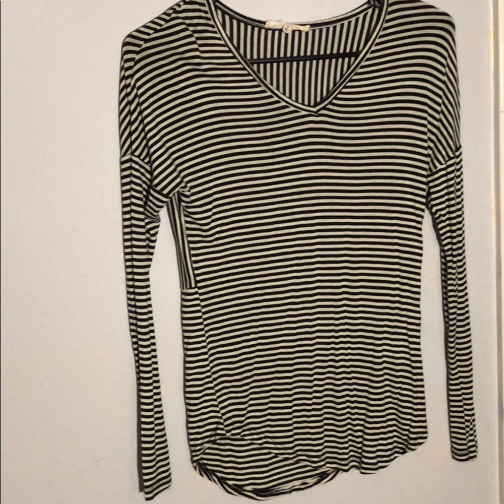 Black and white striped shirt
